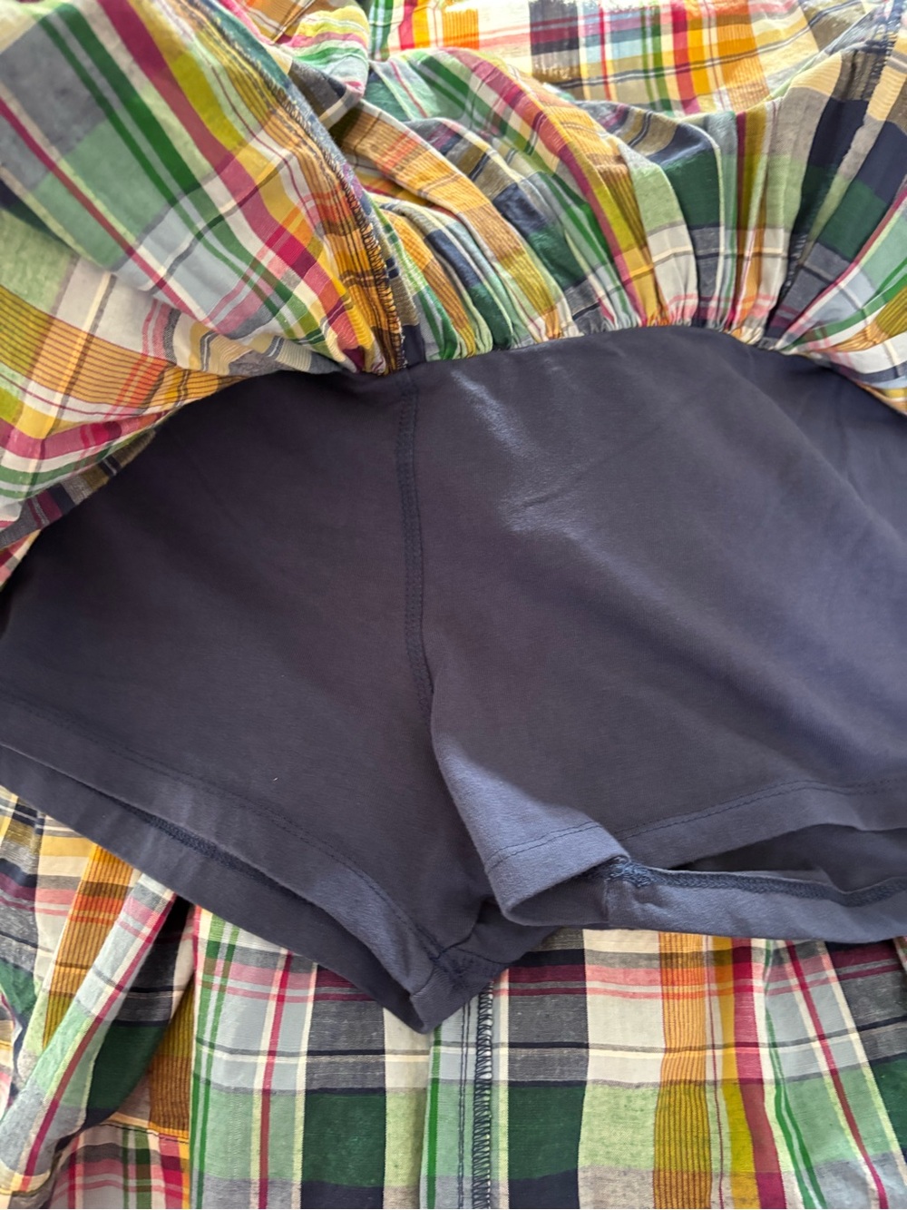 Maeve basque waist plaid skort. - Picture 11 of 11